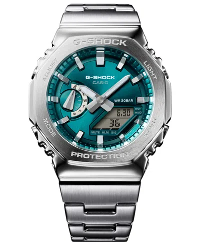 G-shock Men's Japanese Quartz Silver-tone Stainless Steel Watch, 44.4mm In Brown