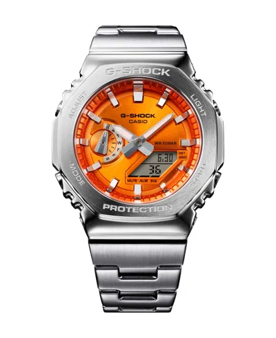 G-shock Men's Japanese Quartz Silver Tone Stainless Steel Watch, 49.3mm, Gms2110d-4a