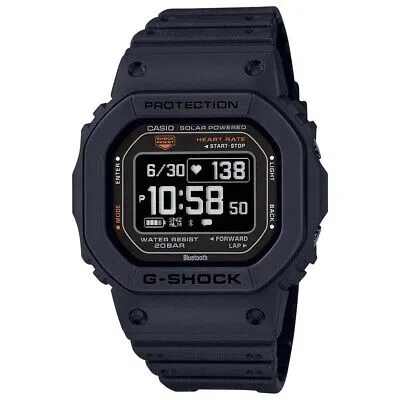 Pre-owned G-shock Men's Move 5600 Series Solar Powered Black Dial Watch - Dwh56001