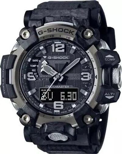 Pre-owned G-shock Men's Mudmaster Analog-digital Black Resin Watch - Gwg20001a1