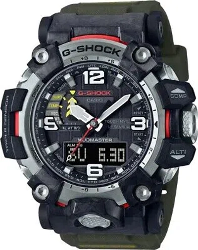 Pre-owned G-shock Men's Mudmaster Tough Solar Green Resin Strap Watch - Gwg20001a3