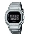 G-shock Men's Silver-tone Silicone Watch, 43.2mm In Silver