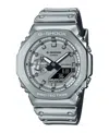 G-shock Men's Silver-tone Silicone Watch, 44.4mm In Silver