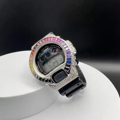 G-shock Rainbow/stainless Steel Cz Casio  Dw6900-1v