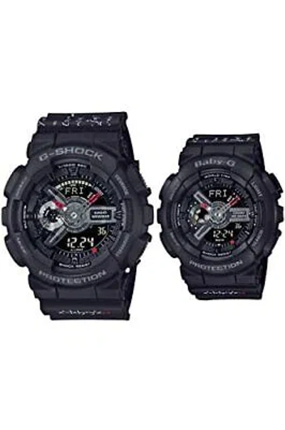 Pre-owned G-shock Watch Presents Lover's Collection 2021 Pair Watch Black