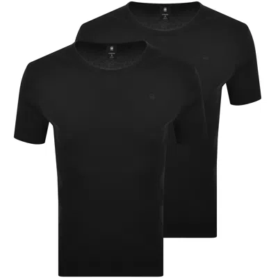 G-star 2 Pack Base T Shirts Black