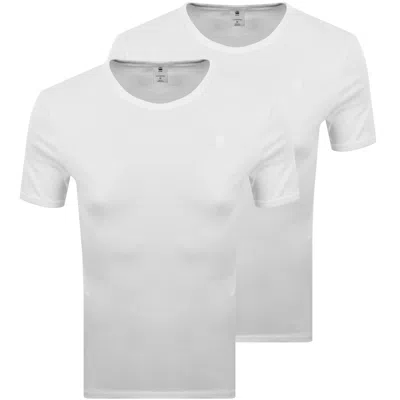 G-star 2 Pack Base T Shirts White