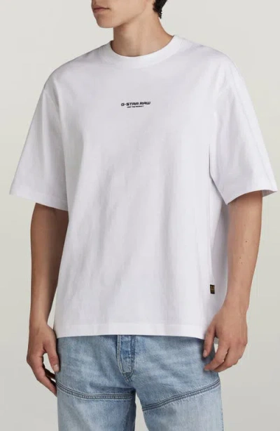 G-star Center Chest Boxy T-shirt In White