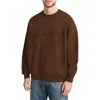 G-star Chenille G-script Loose Organic Cotton Crewneck Sweatshirt In Dk Plum