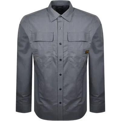 G-star Cpo Long Sleeve Shirt Ash Blue