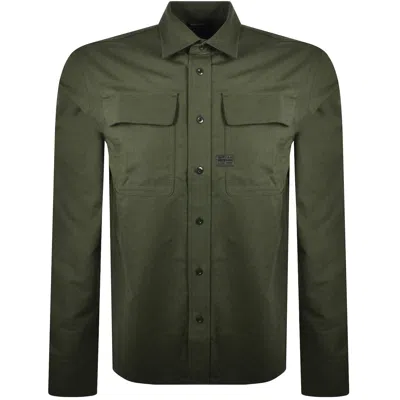 G-star Cpo Long Sleeve Shirt Green