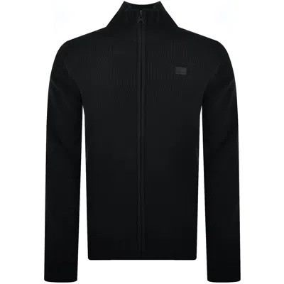 G-star Detailed Full Zip Knit Jumper Black