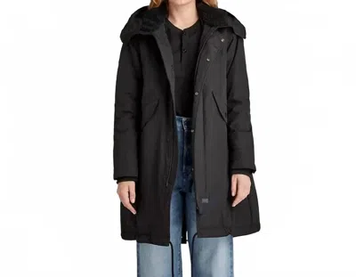 G-star Fishtail Parka Jacket In Black