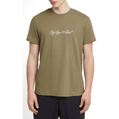 G-star G-script Graphic T-shirt In Ensis Green