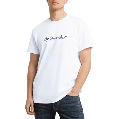 G-star G-script Graphic T-shirt In White