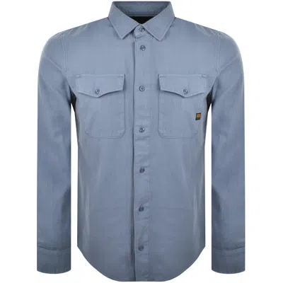 G-star Marine Slim Long Sleeved Shirt Blue