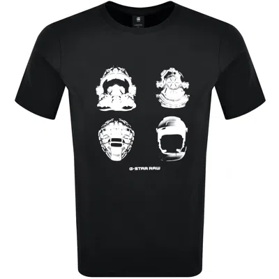 G-star Masks Graphic T Shirt Black