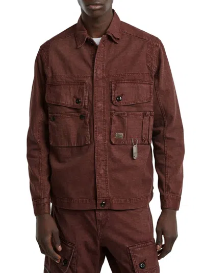 G-star Men's Cotton Button-front Overshirt