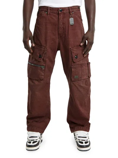G-star Men's Cotton Utility Cargo Pants In Brown