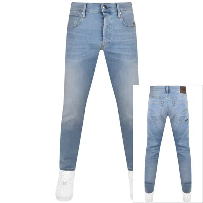 G-star G Star Raw 3301 Slim Fit Jeans Light Wash Blue
