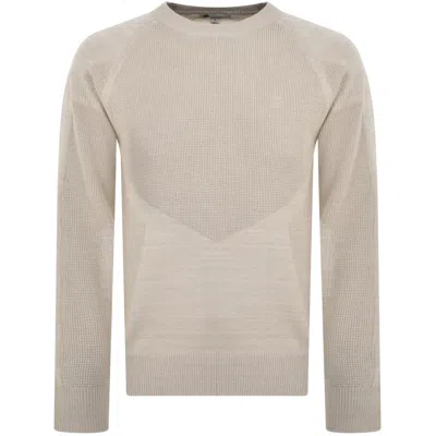 G-star G Star Raw 3d Biker Knit Jumper Beige