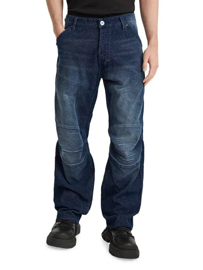 G-star Raw 3d Loose Corduroy Pants In Worn In Ashore In Blue