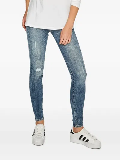 G-star Raw Acid-wash Skinny Jeans In Blue