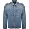 G-star G Star Raw Boxy Overshirt Blue In Blue