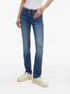 G-star Raw Buttoned Cotton-blend Jeans In Blue