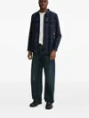 G-star Raw Buttoned Wide-leg Jeans In Blue