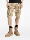G-star Raw Camouflage Cargo Shorts In Brown