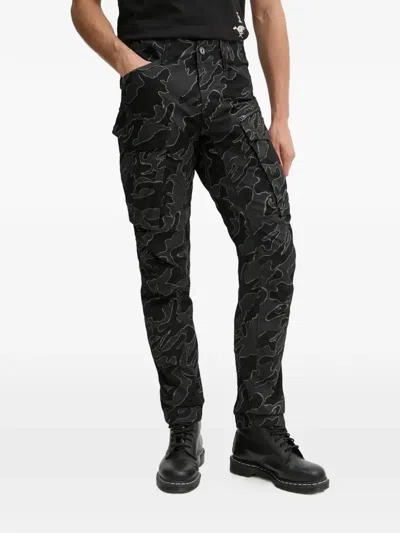 G-star Raw Camouflage-pattern Cargo Pants In Black