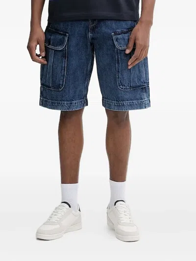 G-star Raw Cargo Denim Shorts In Blue