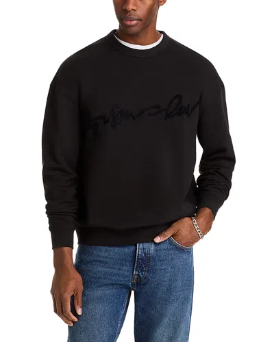 G-star Raw Chenille Crewneck Sweatshirt In Dark Black
