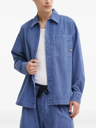 G-star Raw Chest-pocket Shirt In Blue
