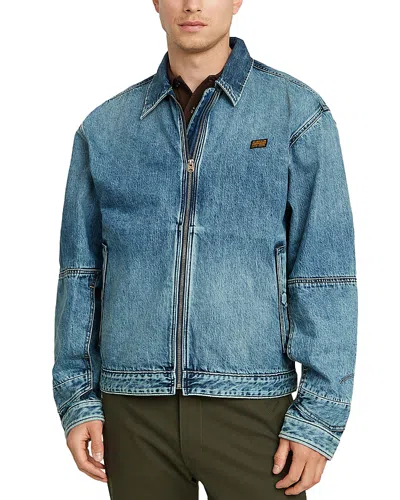 G-star Raw Coach Regular Fit Long Pocket Denim Jacket In Vintage Dewdrop
