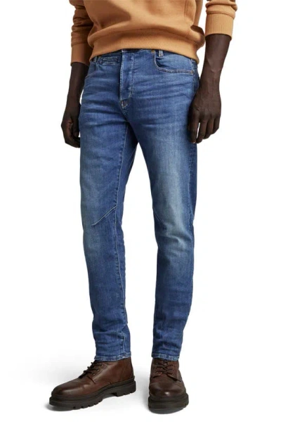 G-star Raw D-staq 3d Slim Fit Jeans In Medium Indigo Aged