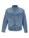 G-star Raw Dakota Logo-patch Pocket Denim Jacket In Blue