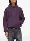 G-star Raw Drawstring-hood Sweatshirt In Purple