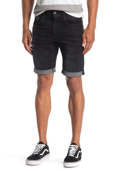 G-star Raw Elto Slim Cuffed Denim Shorts In Medium Aged Grey