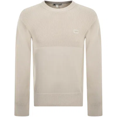 G-star G Star Raw Fisherman Knit Jumper Beige