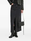 G-star Raw Front-split Denim Skirt In Black