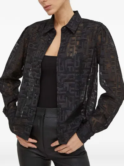 G-star Raw Geometric-pattern Shirt In Blue