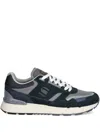 G-star Raw Holorn Suede-overlay Mesh-panelled Sneakers In Blue