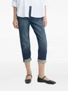 G-star Raw Kate Rolled-cuff Cropped Jeans In Blue