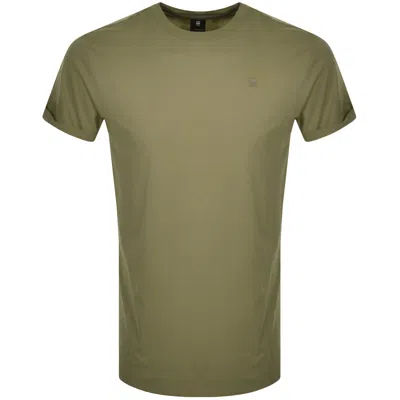 G-star G Star Raw Lash Logo T Shirt Green