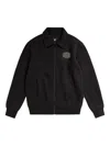 G-star Raw Logo-embroidered Zip-up Sweatshirt In Black