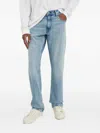 G-star Raw Logo-patch Denim Jeans In Blue