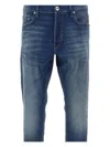 G-star Raw Logo Patch Jeans In Blue