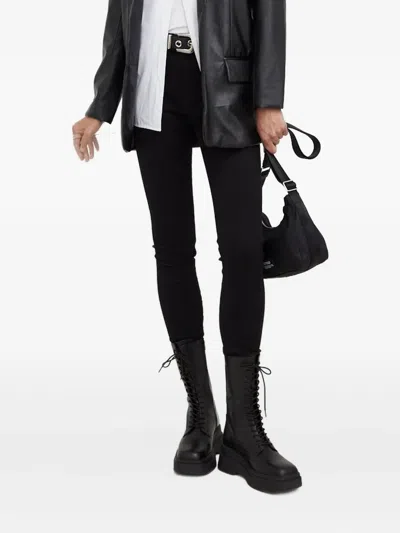 G-star Raw Logo-patch Skinny Jeans In Black
